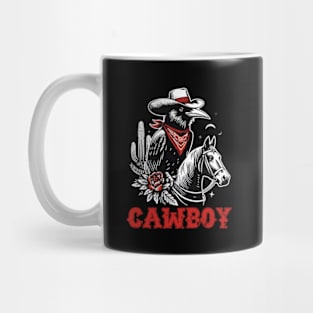 Black Crow Ride A Horse Mug